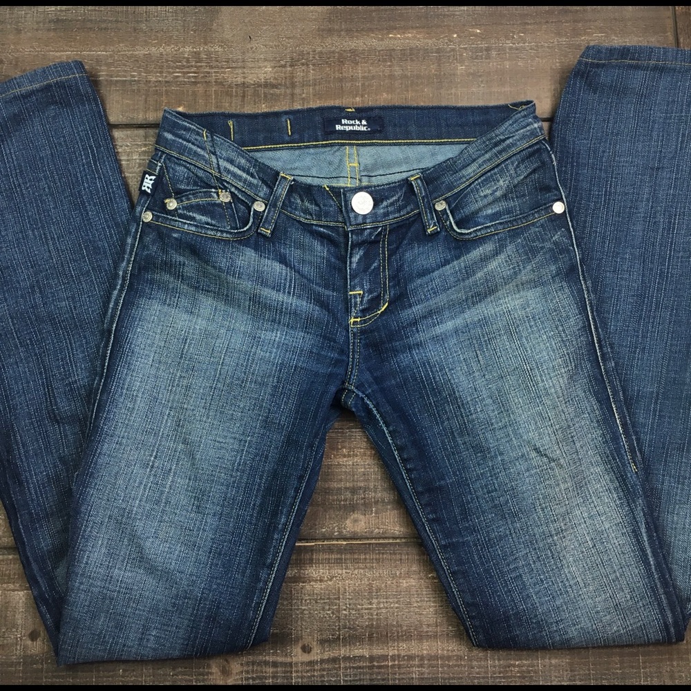 Rock and republic dark wash jeans